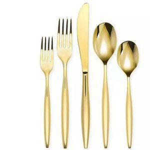 NEW Olivia & Oliver Madison 20-Piece Flatware Set in Gold Mirror